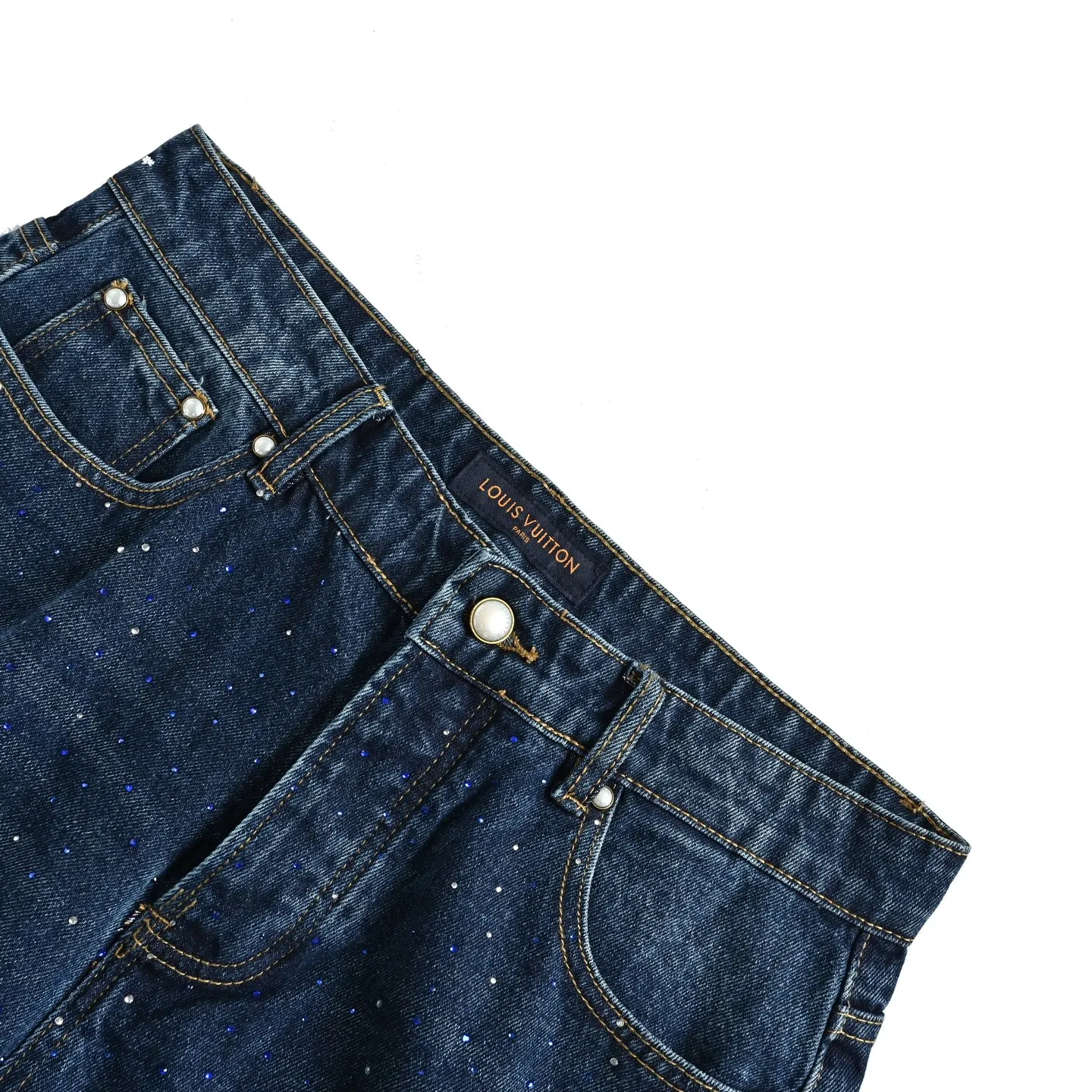 Louis Vuitton/Louis Vuitton hot diamond washed jeans